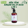 SỮA TẮM PHỤC HỒI LÔNG ARGAN & ACAI 2 TRONG 1
